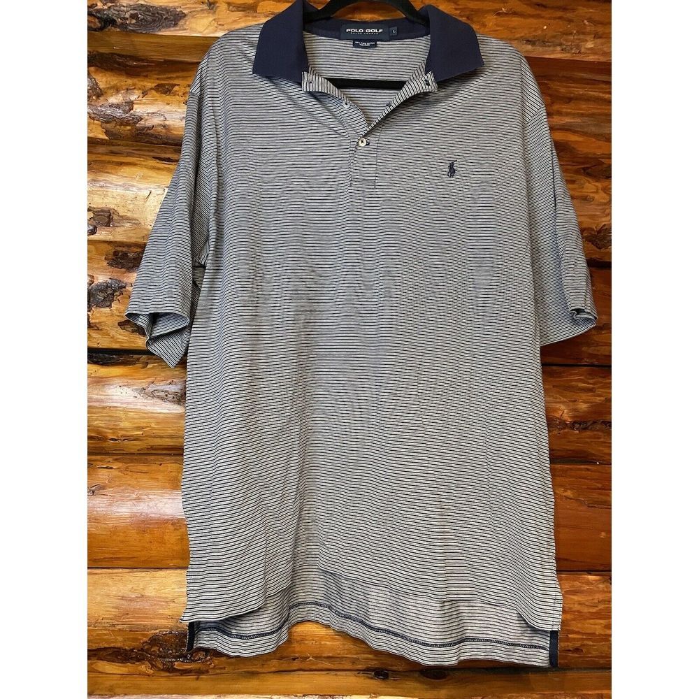 Polo Golf Ralph Lauren Athletic Fit Polo‎ Shirt 100% Pima Cotton Size Large-Navy